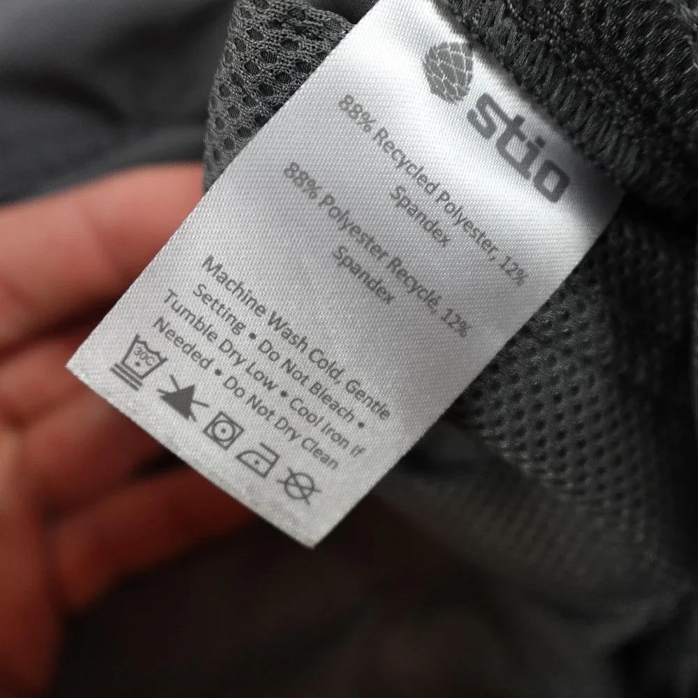 Stio CFS Board Shorts Mens 38 Gray Stretch Chino Drawstring Outdoor 200131-110